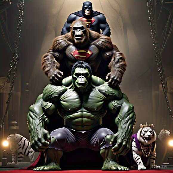 URBAN POP ABSTRACT EXPRESSIONISM SURREAL ART PRINTS 🧛♀️👸🧛♂️🤴🤑👺🧜♀️🧜♂️ - Picture 8 of 15